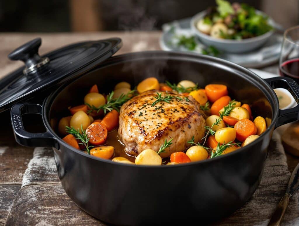 cuissot de chevreuil en cocotte