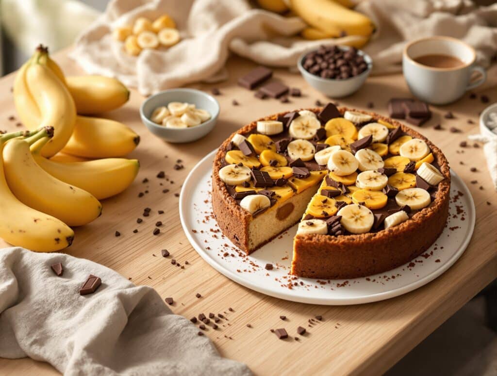 gateau banane chocolat healthy