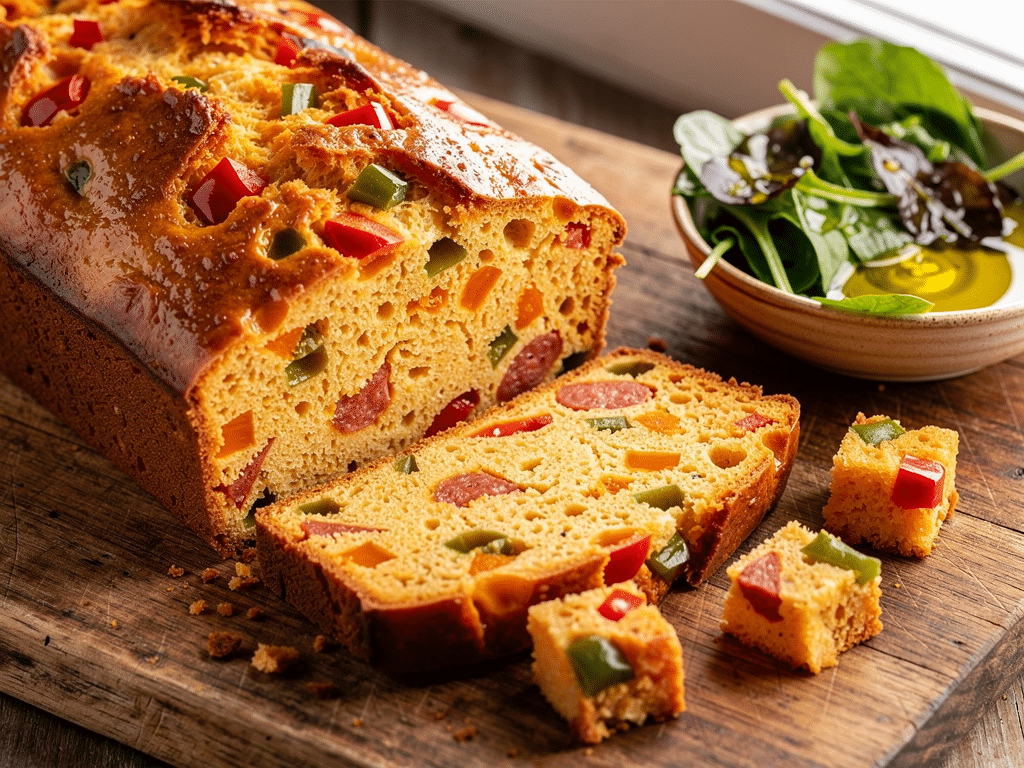 cake au chorizo poivron