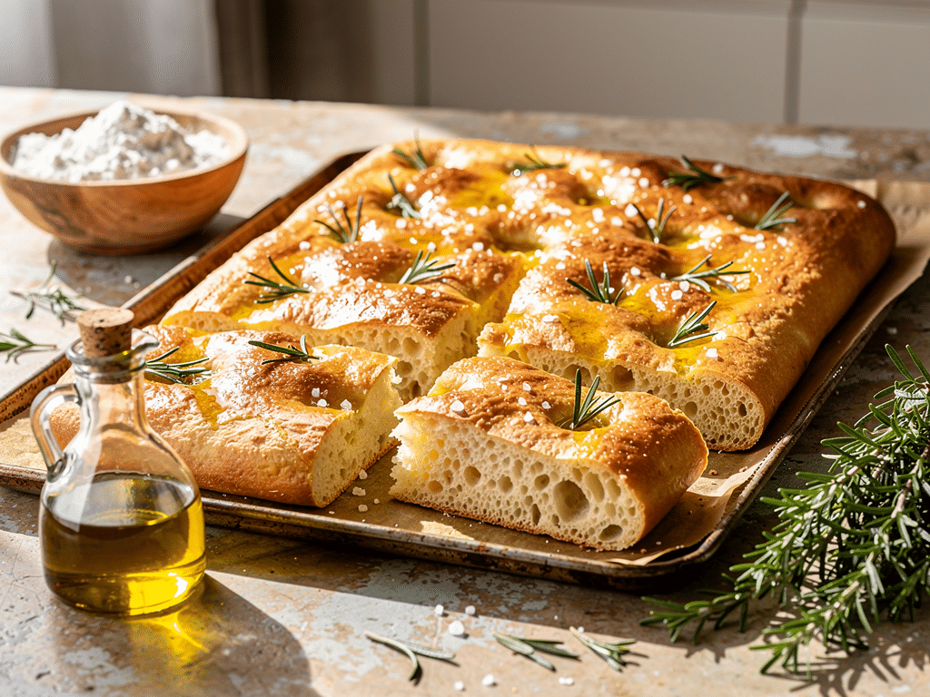 recette focaccia cyril lignac