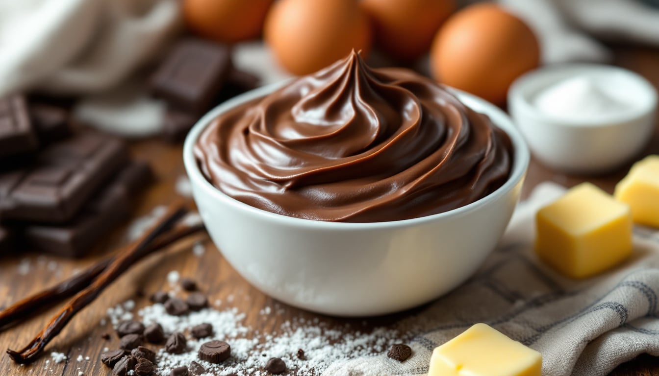 découvrez notre recette facile de crème mousseline au chocolat, onctueuse et délicieuse, parfaite pour sublimer vos desserts maison.