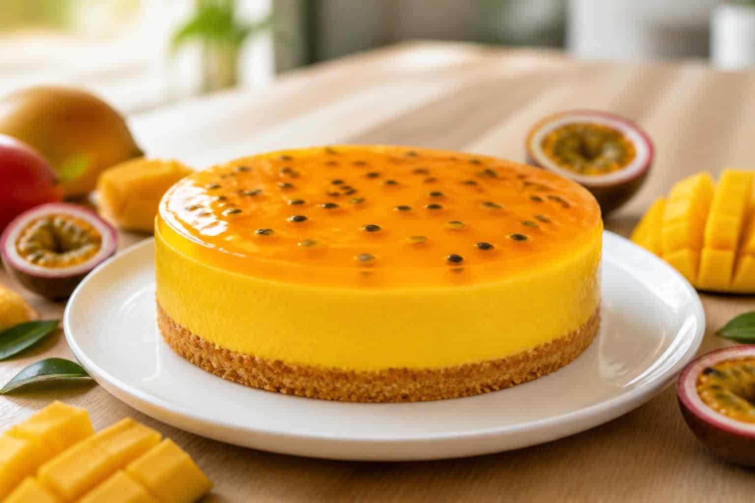 découvrez notre recette facile et gourmande d'entremet mangue passion, un dessert frais et exotique parfait pour toutes les occasions.