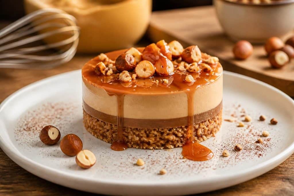 découvrez notre recette facile et gourmande d'entremet praliné noisette pour un dessert savoureux et irrésistible à partager en toutes occasions.