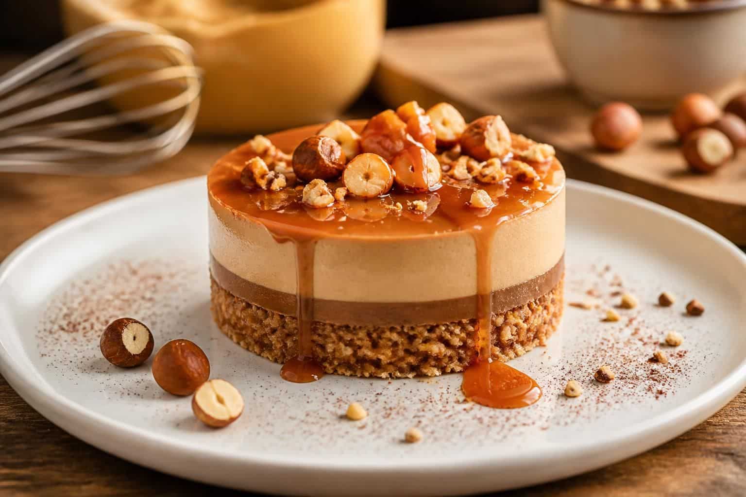 découvrez notre recette facile et gourmande d'entremet praliné noisette pour un dessert savoureux et irrésistible à partager en toutes occasions.