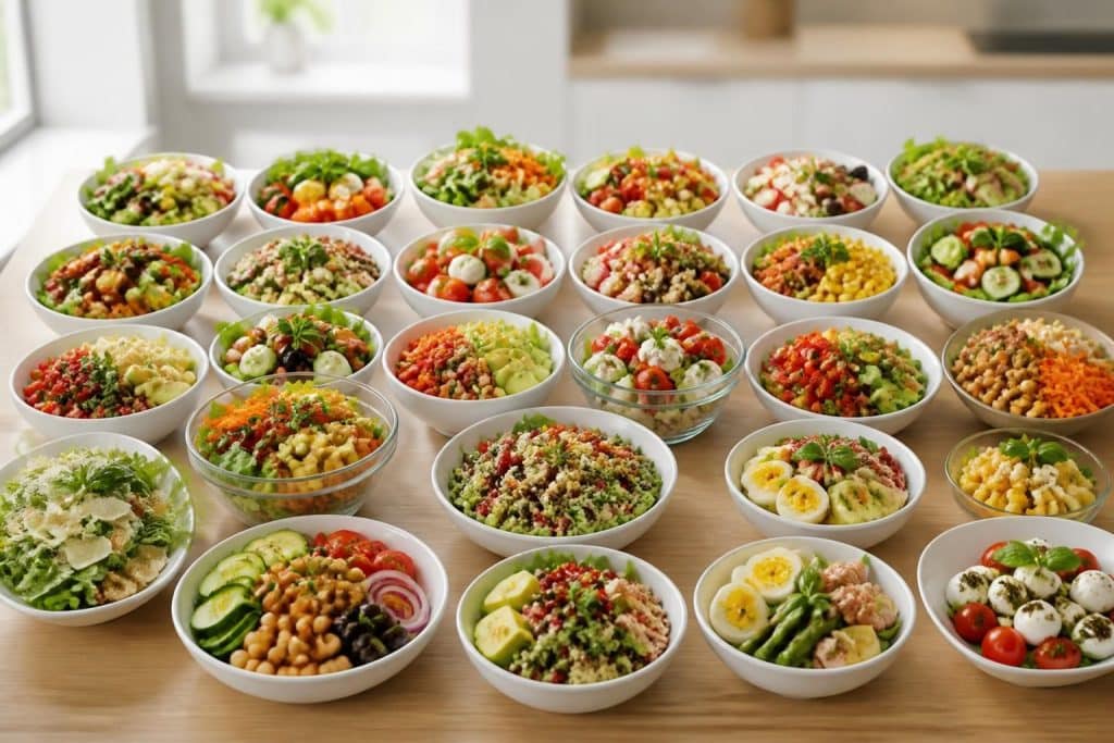 découvrez 20 idées de salades composées faciles et rapides à préparer pour des repas sains, savoureux et pleins de fraîcheur au quotidien.
