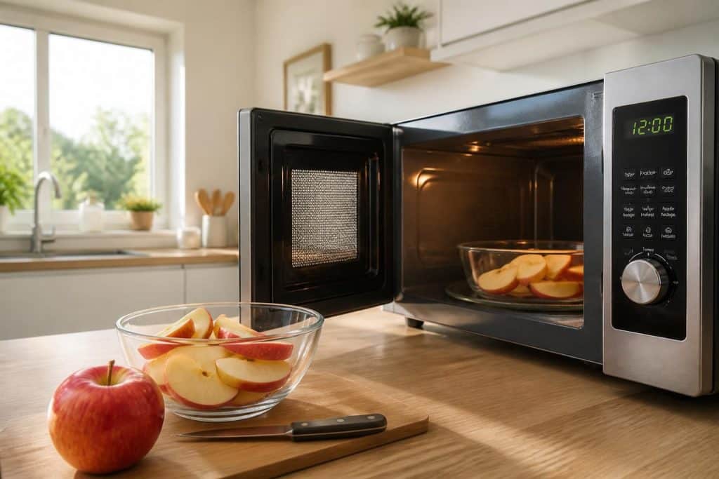 découvrez comment cuire rapidement et facilement des pommes au micro-ondes pour une recette simple et savoureuse.