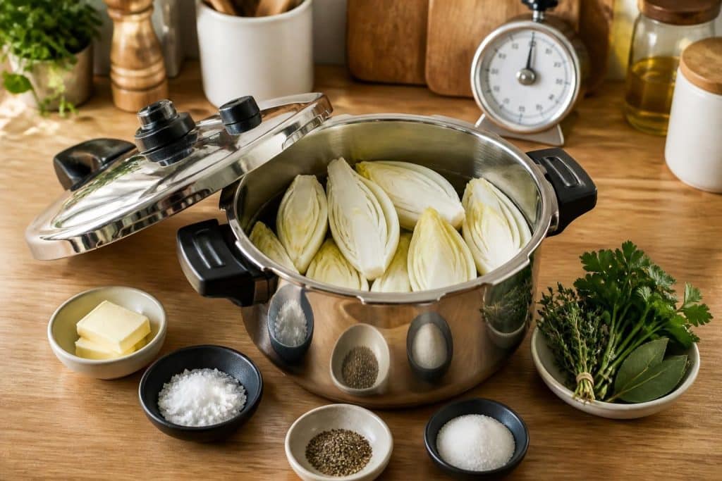découvrez comment cuire vos endives à la cocotte minute avec nos conseils pratiques, le temps de cuisson idéal et des astuces pour réussir une recette savoureuse et rapide.