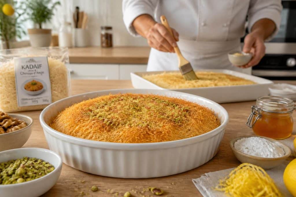 découvrez la recette du kadaif cheveux d’ange et apprenez à l’utiliser en cuisine pour des desserts et plats savoureux.