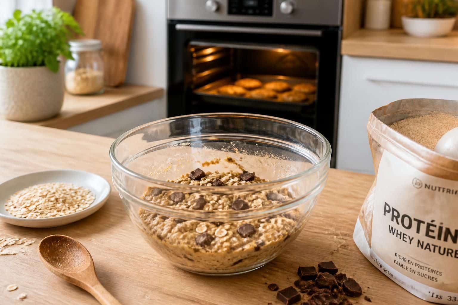 découvrez une recette facile et rapide de cookies protéinés aux flocons d'avoine, idéale pour une collation saine et gourmande à tout moment de la journée.