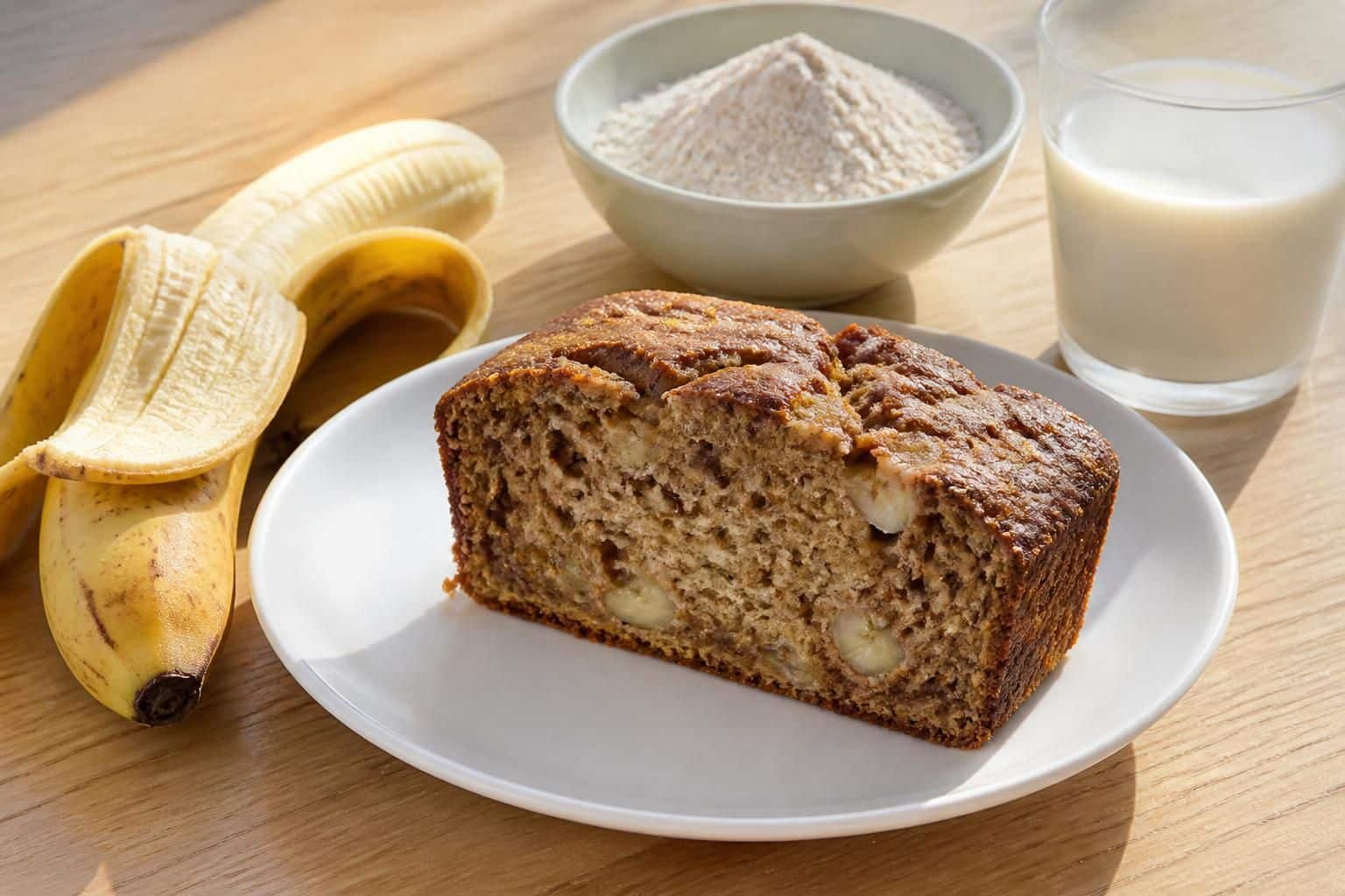 découvrez notre recette facile et gourmande de banana bread healthy, sans beurre, pour un délicieux gâteau moelleux et délicieux, parfait pour une pause saine et savoureuse.