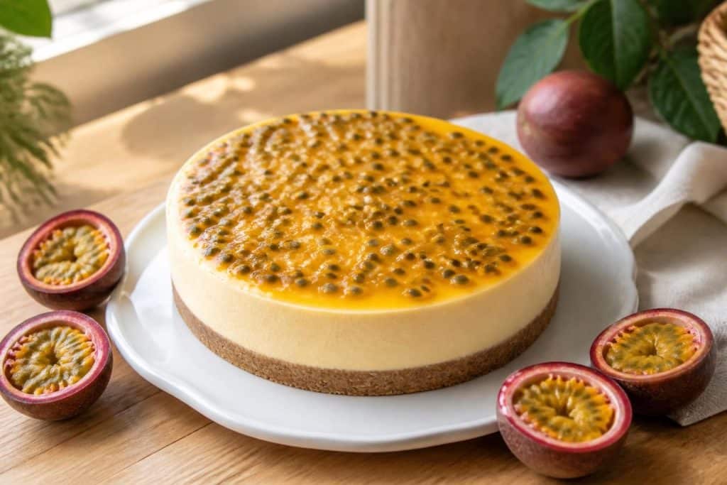 découvrez notre recette facile et gourmande de cheesecake au fruit de la passion, parfaite pour un dessert frais et exotique qui ravira vos papilles.