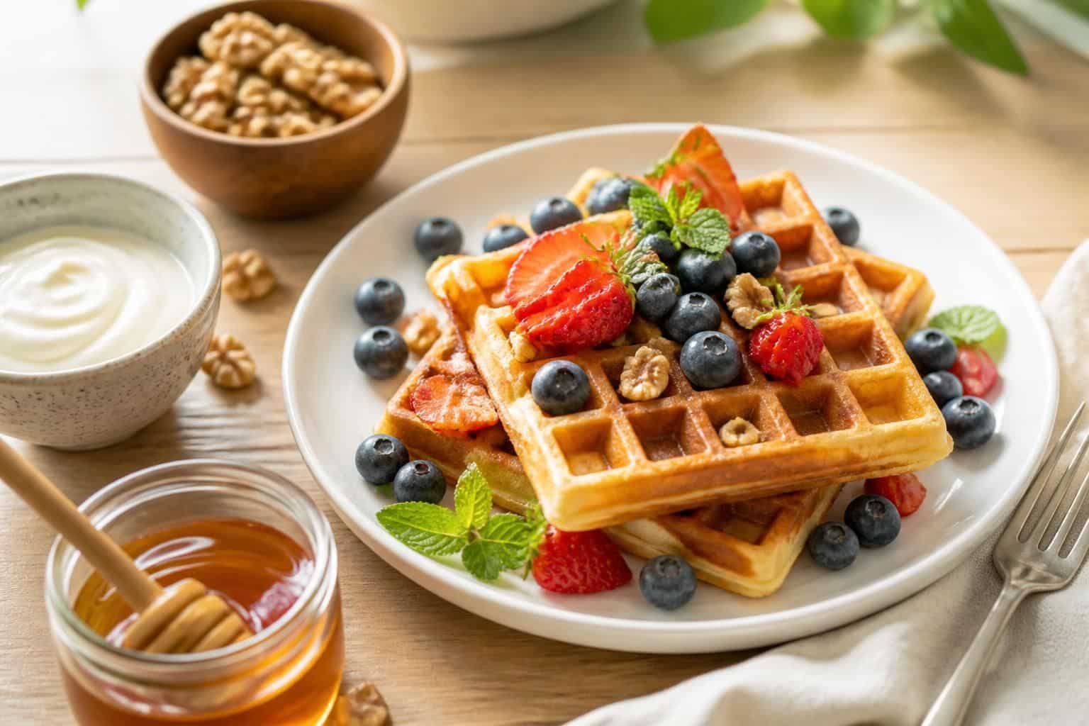 découvrez notre recette facile de gaufres healthy, légères et savoureuses, parfaites pour un petit-déjeuner ou un goûter sain au quotidien.