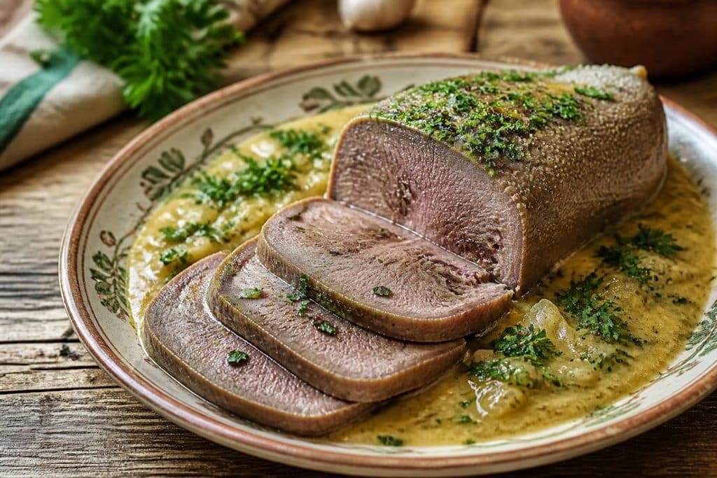découvrez la recette traditionnelle et facile de la langue de bœuf façon grand-mère, un plat savoureux et authentique à préparer chez vous.