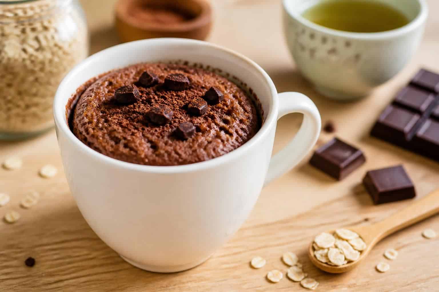 découvrez notre recette de mug cake chocolat healthy, rapide et léger, idéale pour une pause gourmande sans culpabilité.