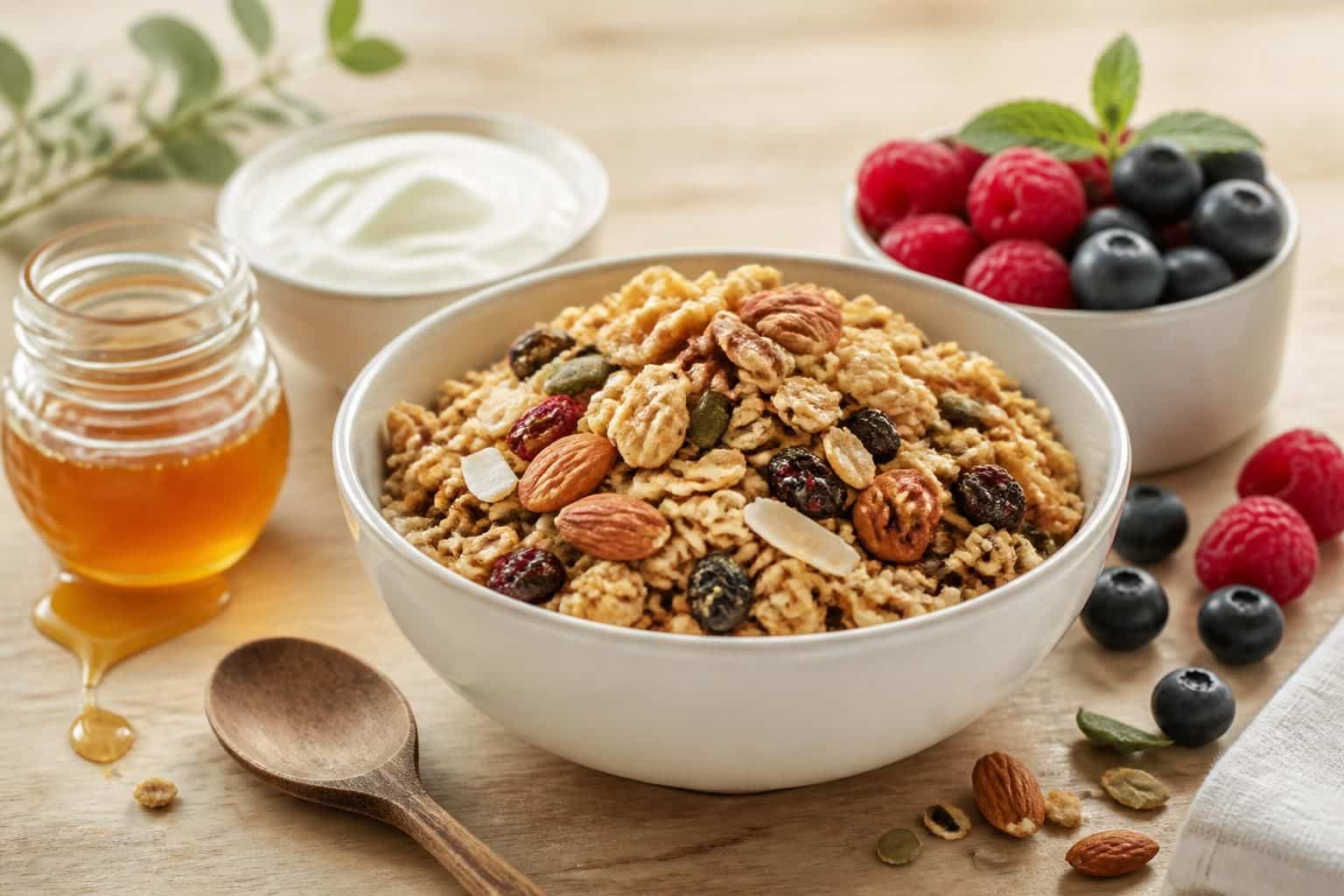 découvrez notre recette de granola maison healthy, facile et rapide à préparer. idéale pour un petit-déjeuner équilibré et gourmand !