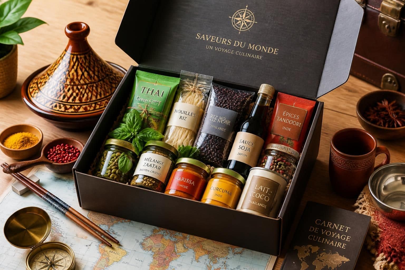 découvrez la box voyageuse, une box culinaire pour explorer les saveurs authentiques du monde depuis chez vous. chaque mois, recevez des ingrédients et recettes traditionnelles pour un voyage gustatif unique.