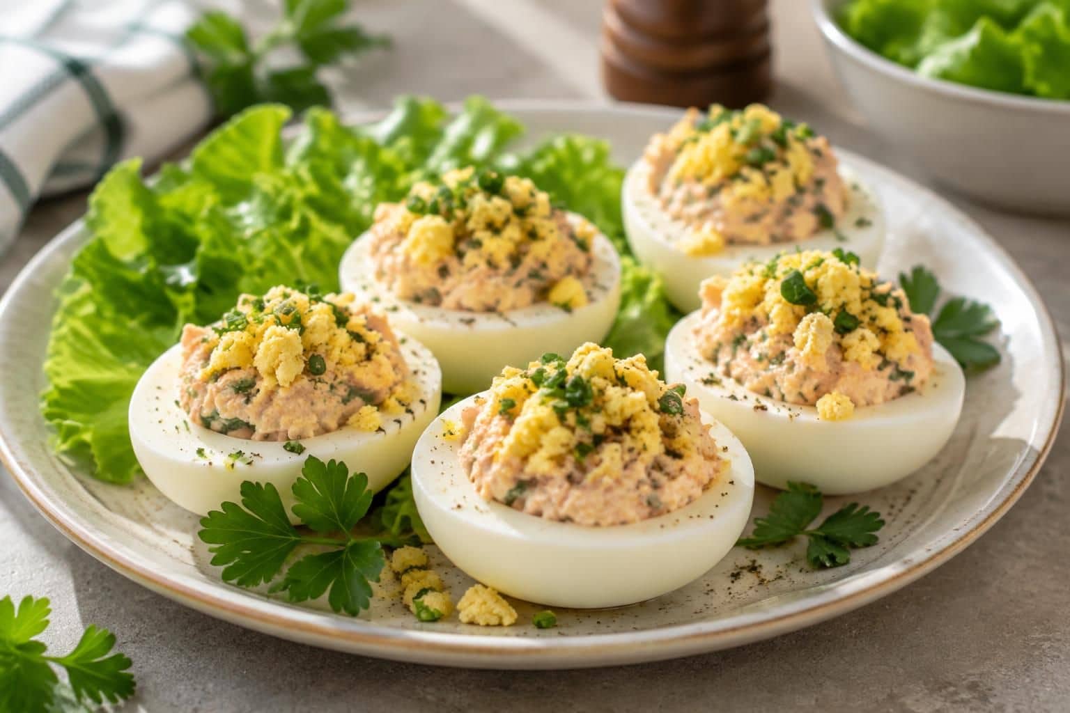 découvrez une recette facile et rapide d’œufs mimosa au thon, crémeux et savoureux, parfaits pour un apéritif ou une entrée gourmande.