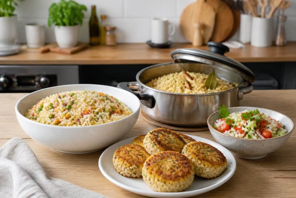 découvrez des recettes simples et anti-gaspi pour utiliser vos restes de riz basmati cuit et éviter le gaspillage alimentaire.