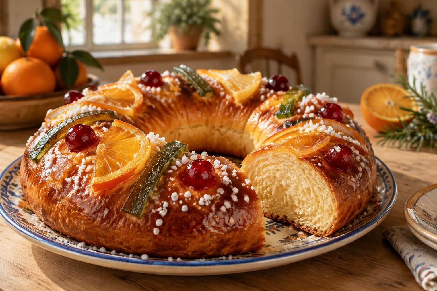 découvrez une recette facile de la couronne des rois, la brioche provençale traditionnelle parfumée à la fleur d’oranger, idéale pour l’épiphanie.