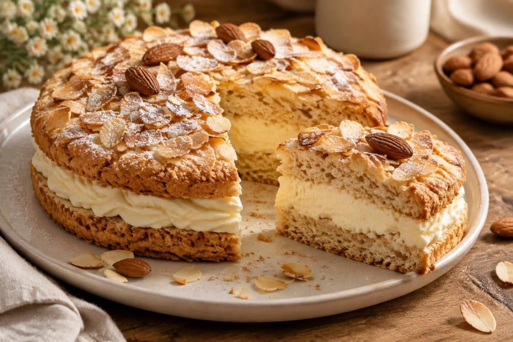 découvrez une recette facile de dacquoise aux amandes, avec nos astuces pour réussir un gâteau moelleux, léger et savoureux.