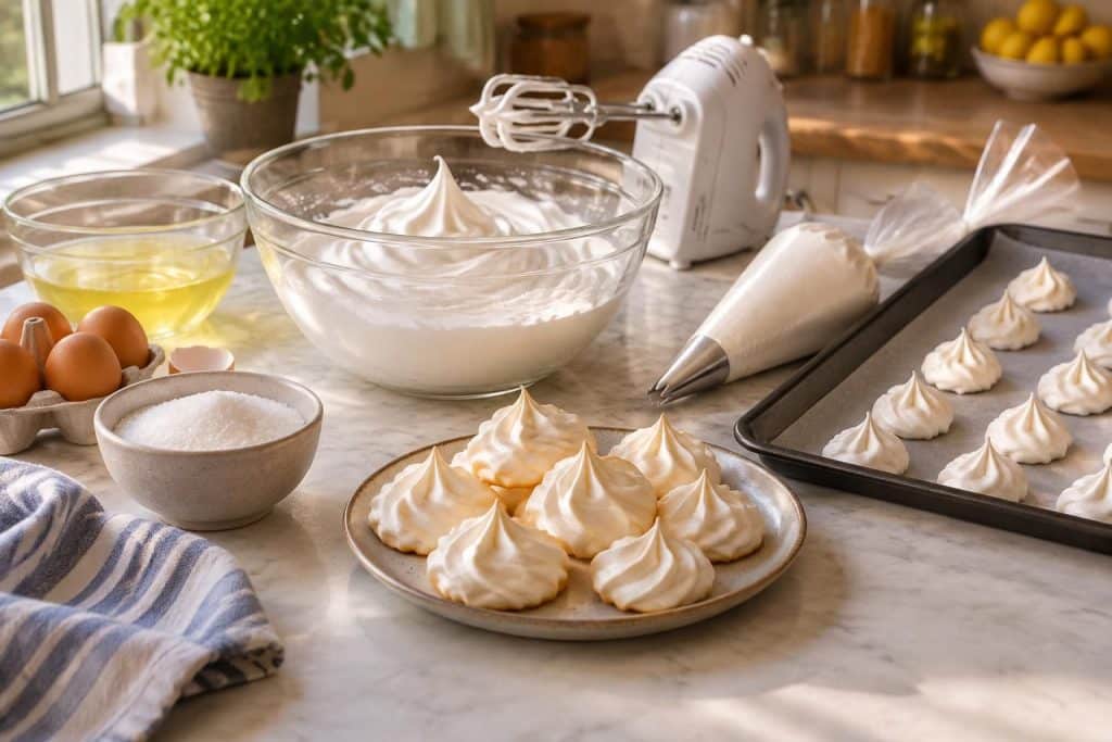 réussissez vos meringues à tous les coups grâce à cette recette facile, expliquée étape par étape, même si vous débutez en pâtisserie.