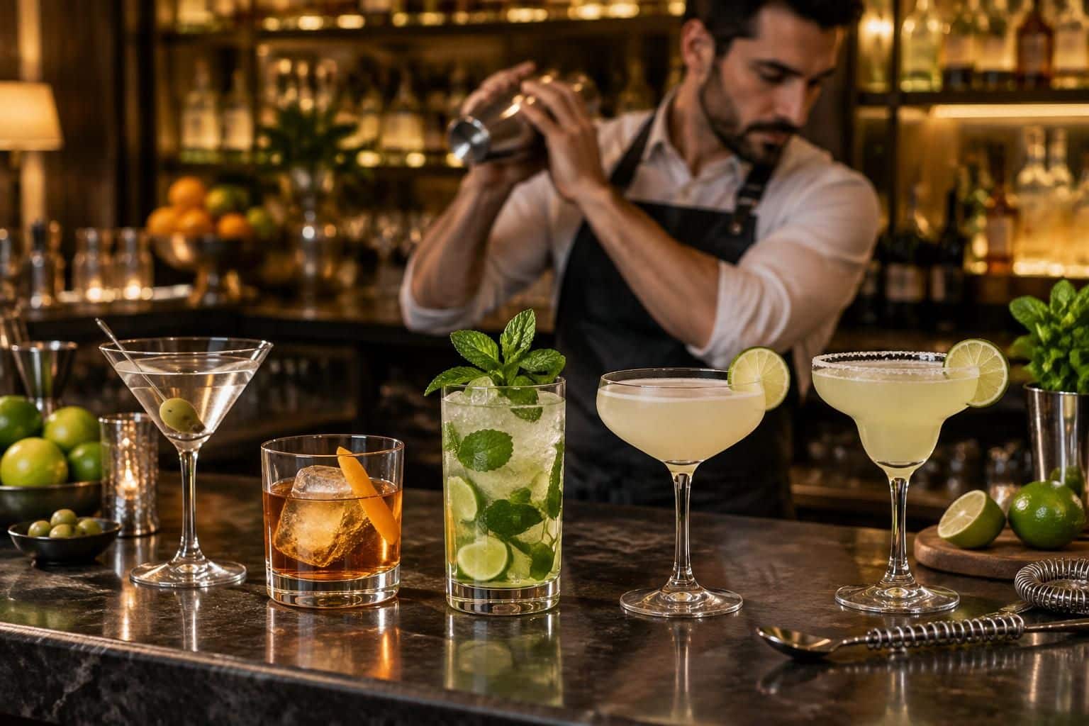 découvrez les cocktails incontournables à maîtriser derrière le bar, avec des recettes et des conseils pour réussir chaque préparation.
