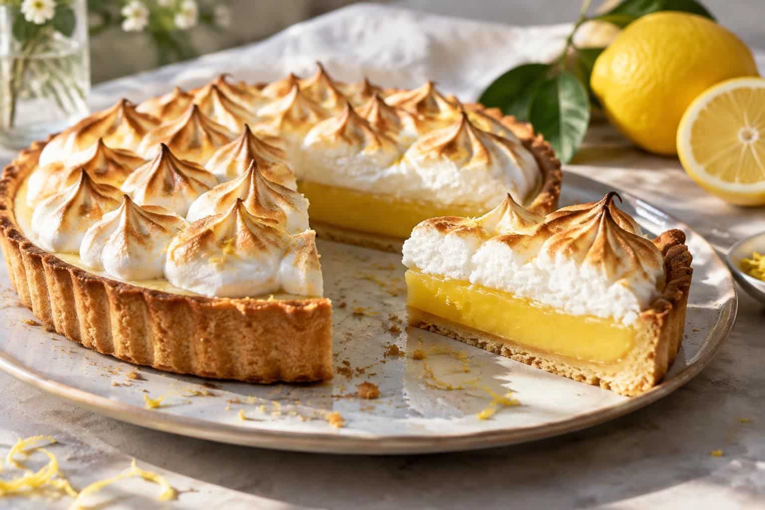 découvrez une recette facile de tarte au citron, à la fois fondante, acidulée et gourmande. un dessert maison qui ravira tous les gourmands !