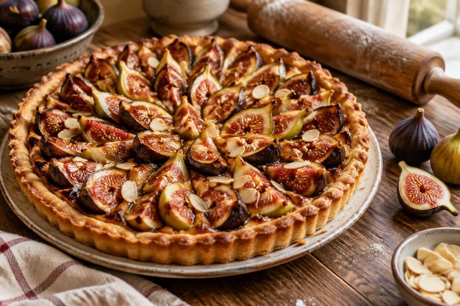 découvrez la tarte aux figues de grand-mère, une recette facile et traditionnelle, délicieusement fondante et parfaite pour savourer les figues de saison.